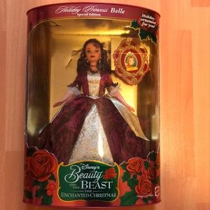 New Disney’s beauty and the beast enchanted Christmas belle doll
